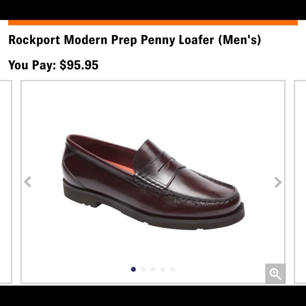 Rockports Memory Foam Classic Penny Loafers